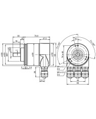 Wieloobrotowy Enkoder Absolutny DVM58N - 011AGR0BY - 1213