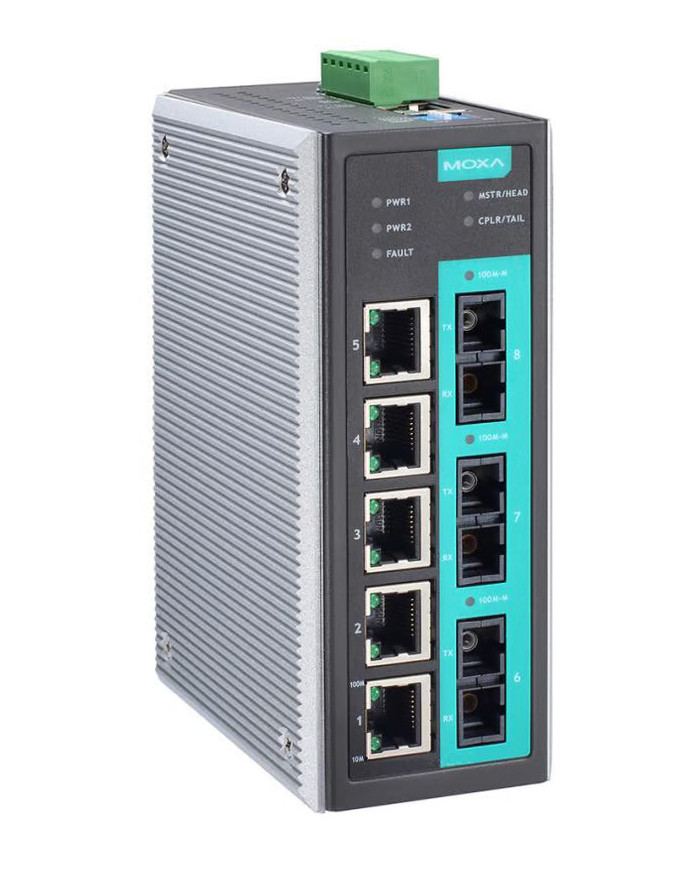Przemysłowy Zarządzalny Switch Ethernet EDS-408A-3M-SC-T