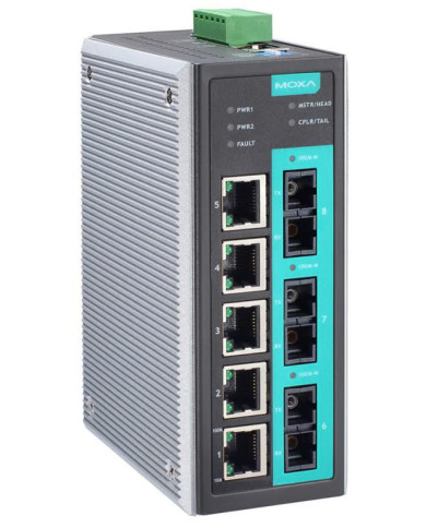 Przemysłowy Zarządzalny Switch Ethernet EDS-408A-3S-SC-T