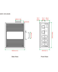 Przemysłowy Zarządzalny Switch Ethernet EDS-408A-3S-SC-48