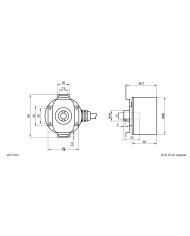 Analogowy Enkoder Absolutny z Otworem EAXB58-Modbus