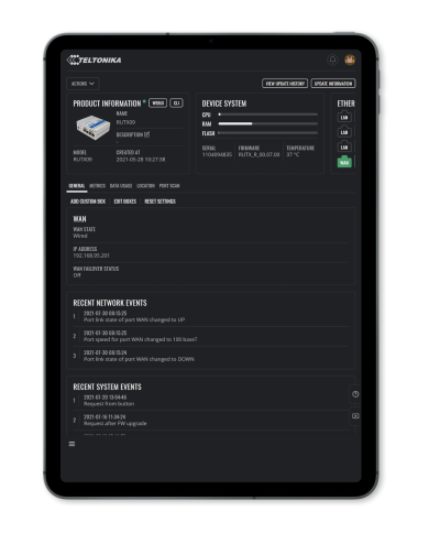 Oprogramowanie chmurowe RMS - usługa VPN