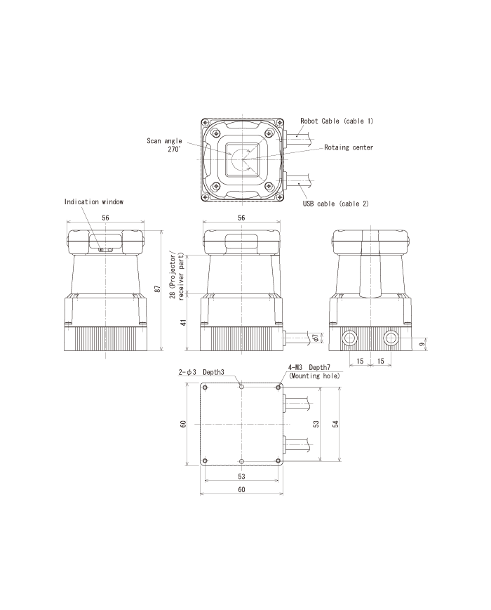 Kompaktowy Czujnik LiDAR 2D UTM-30LX