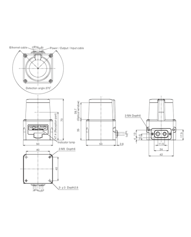 Kompaktowy Skaner Laserowy UST-30LC/LCN