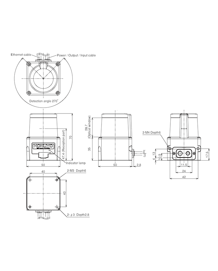 Kompaktowy Skaner Laserowy UST-30LC/LCN