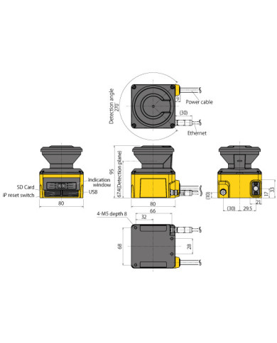 Laserowy Skaner Bezpieczeństwa UAM-05LP-T301/T301C