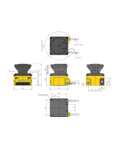 Laserowy Skaner Bezpieczeństwa UAM-05LPA-T301/T301C