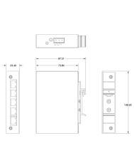 Switch ICRL2-U-5RJ45-DIN