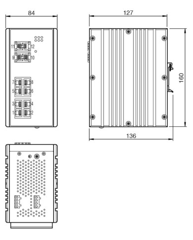 Switch ICRL-M-8RJ45/4SFP-G-DIN