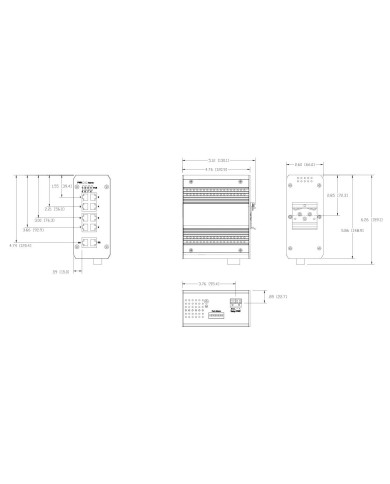 Switch ICRL-U-10RJ45-PoE-B-DIN