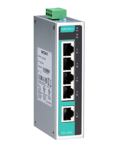 Przemysłowy Niezarządzalny Switch Ethernet EDS-205A