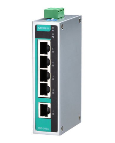 Przemysłowy Niezarządzalny Switch Ethernet EDS-205A-T