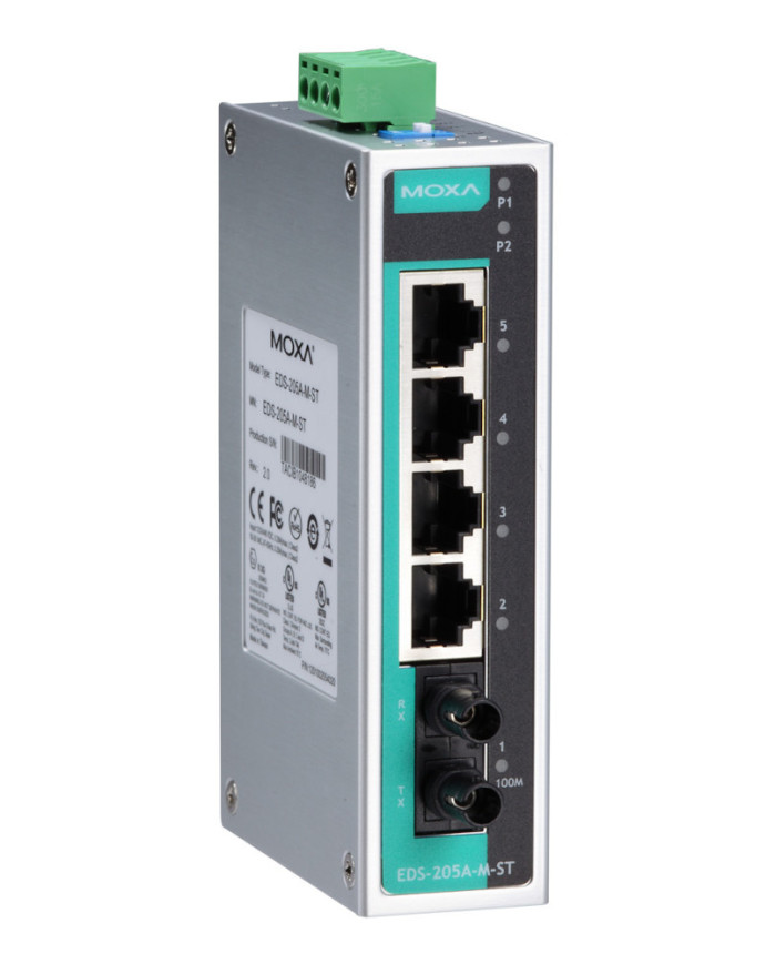 Przemysłowy Niezarządzalny Switch Ethernet EDS-205A-M-ST