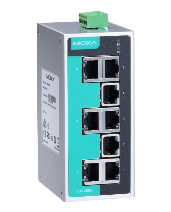 Przemysłowy Niezarządzalny Switch Ethernet EDS-208A