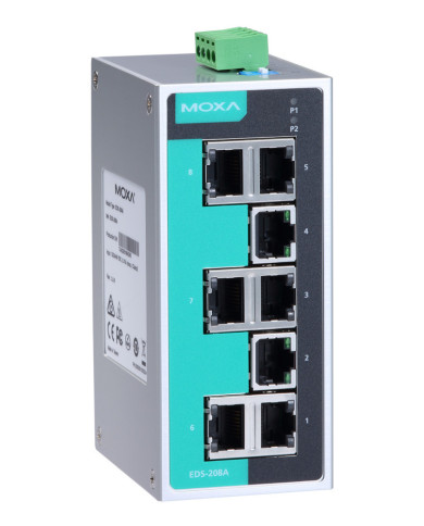 Przemysłowy Niezarządzalny Switch Ethernet EDS-208A-T