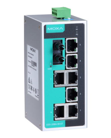 Przemysłowy Niezarządzalny Switch Ethernet EDS-208A-M-ST-T