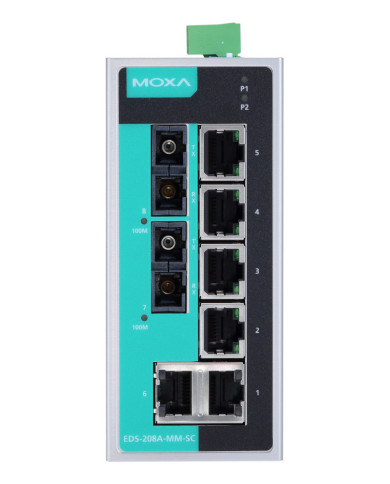 Przemysłowy Niezarządzalny Switch Ethernet EDS-208A-MM-SC