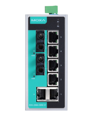 Przemysłowy Niezarządzalny Switch Ethernet EDS-208A-MM-ST-T