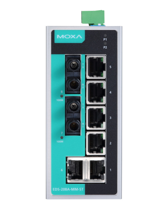 Przemysłowy Niezarządzalny Switch Ethernet EDS-208A-MM-ST-T